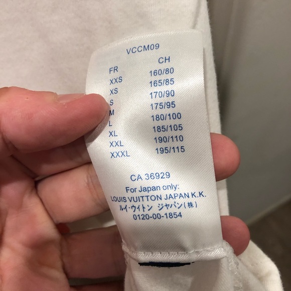 LOUIS VUITTON Hand painted t shirt